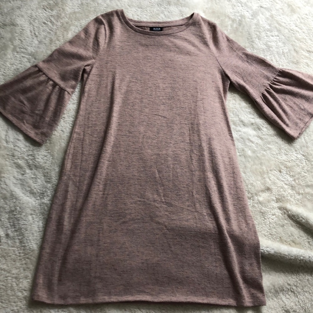 Ana Size Large Pink Merle Sweater Dress